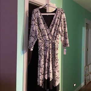 Black and white dress